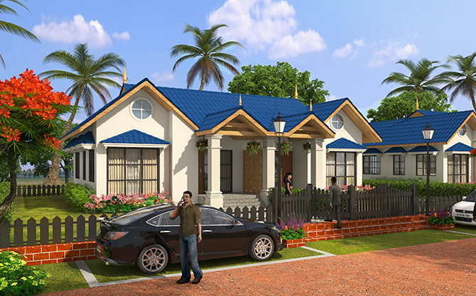 Garden View/ Parking/Entrance, Super Elegant Cottages, The Blue Breeze Project at Dapoli Murad Harnei by Asthavinayak developers